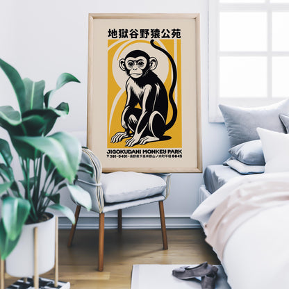 Jigokudani Monkey Park Poster