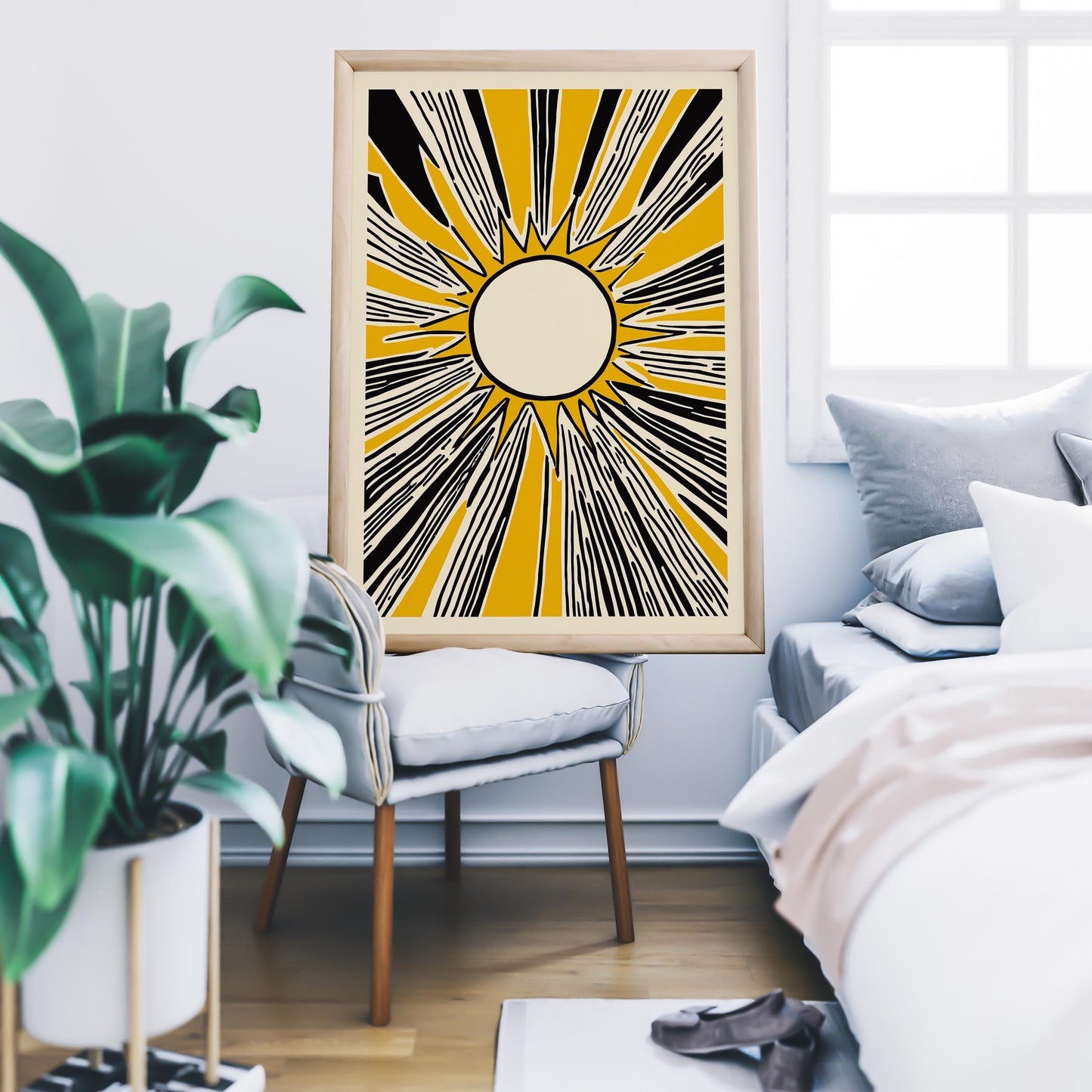 Sunburst Graphic Poster Print