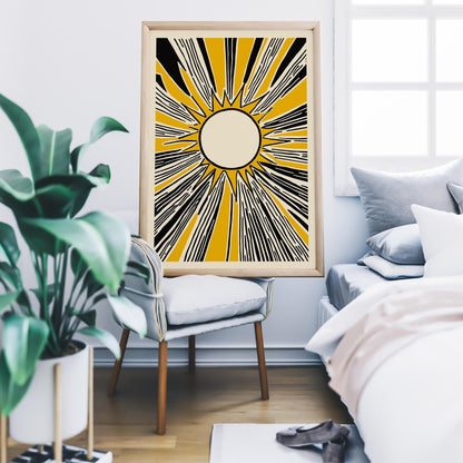 Sunburst Graphic Poster Print