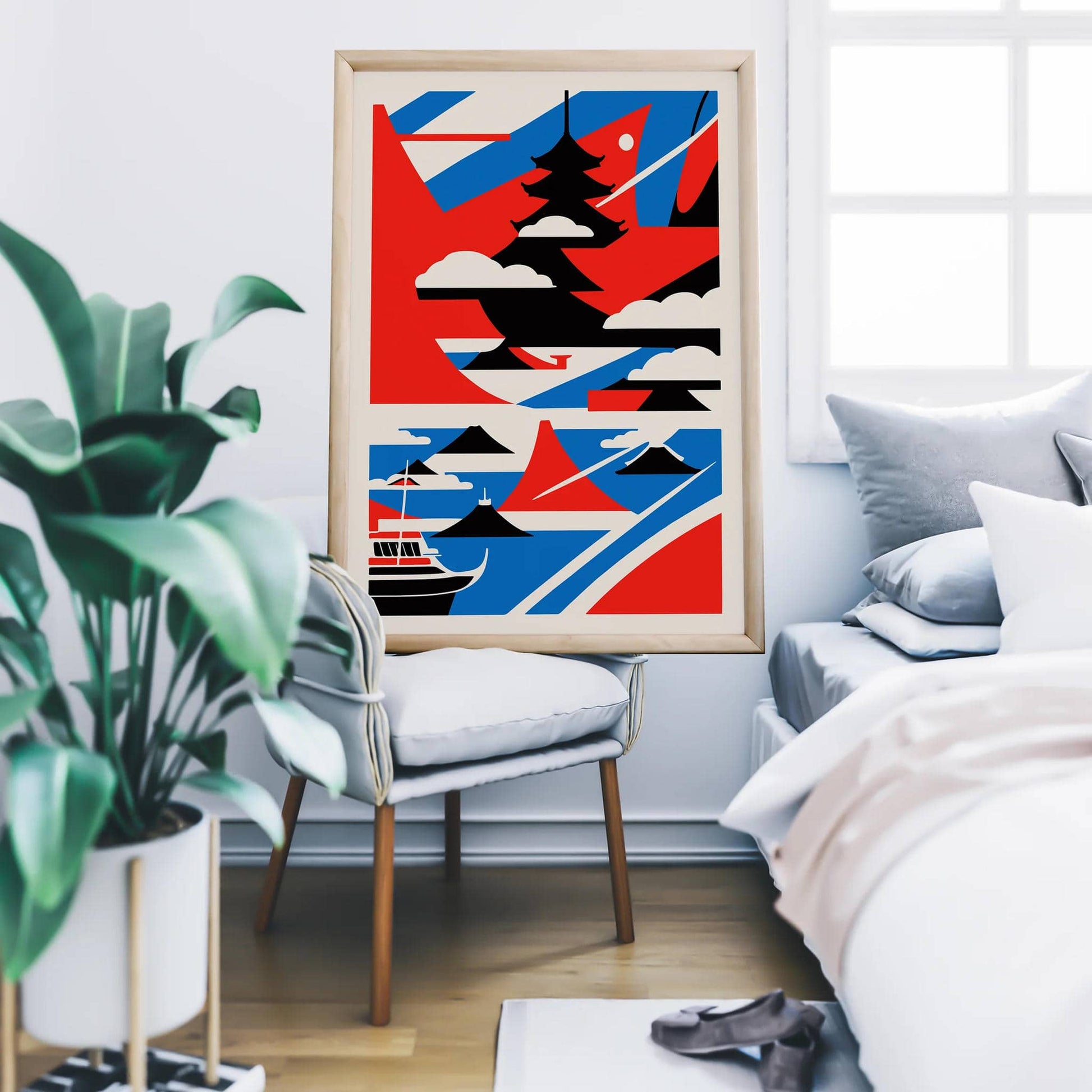 Japanese Geometric Poster - HypeSheriff