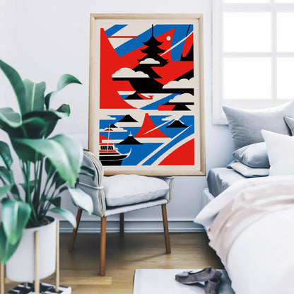 Japanese Geometric Poster - HypeSheriff