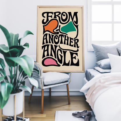 Another Angle Typography Print