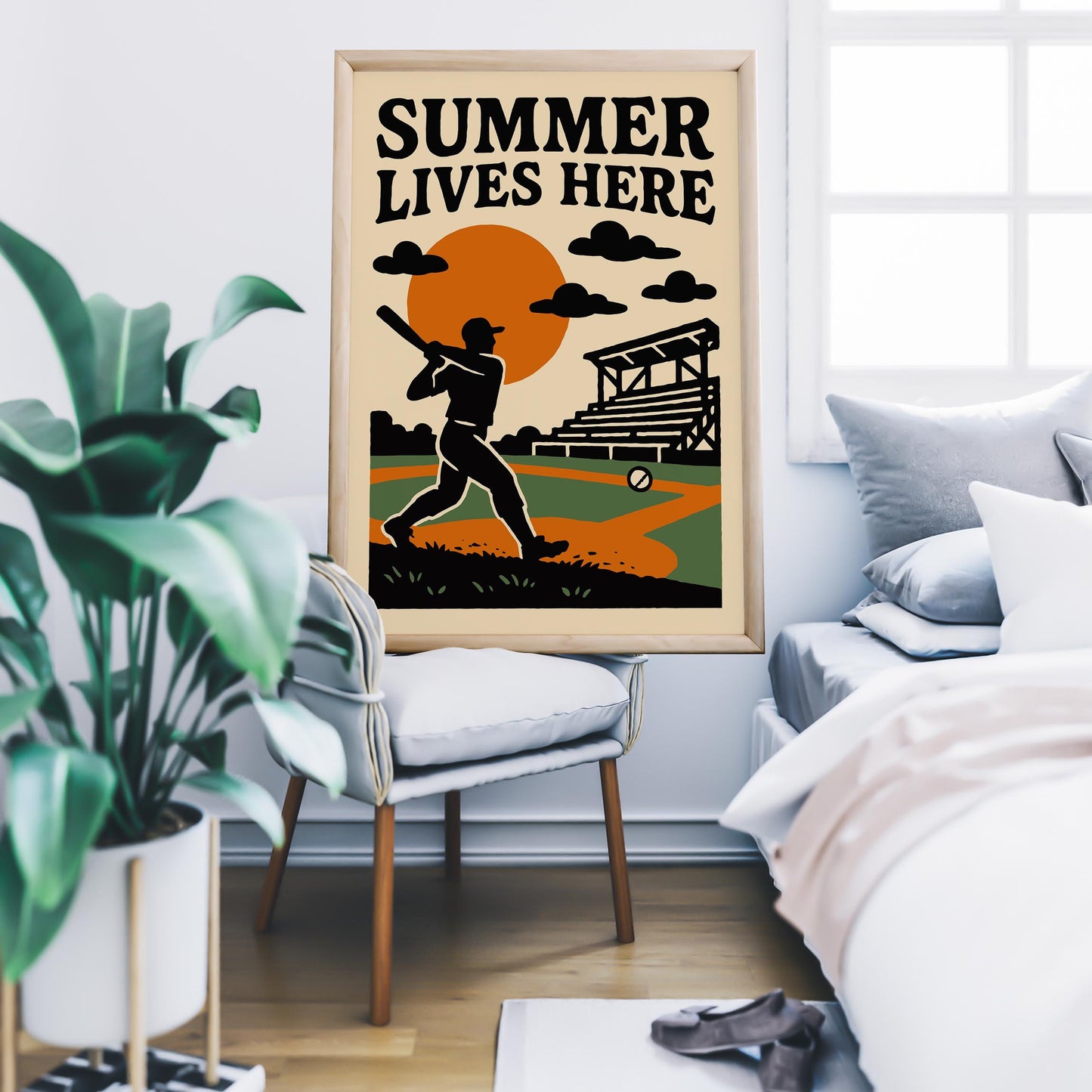 Baseball Summer Poster