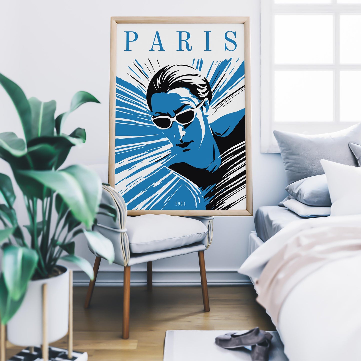 Paris 1924 Swimming Poster Print