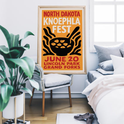 North Dakota Knoephla Fest Poster