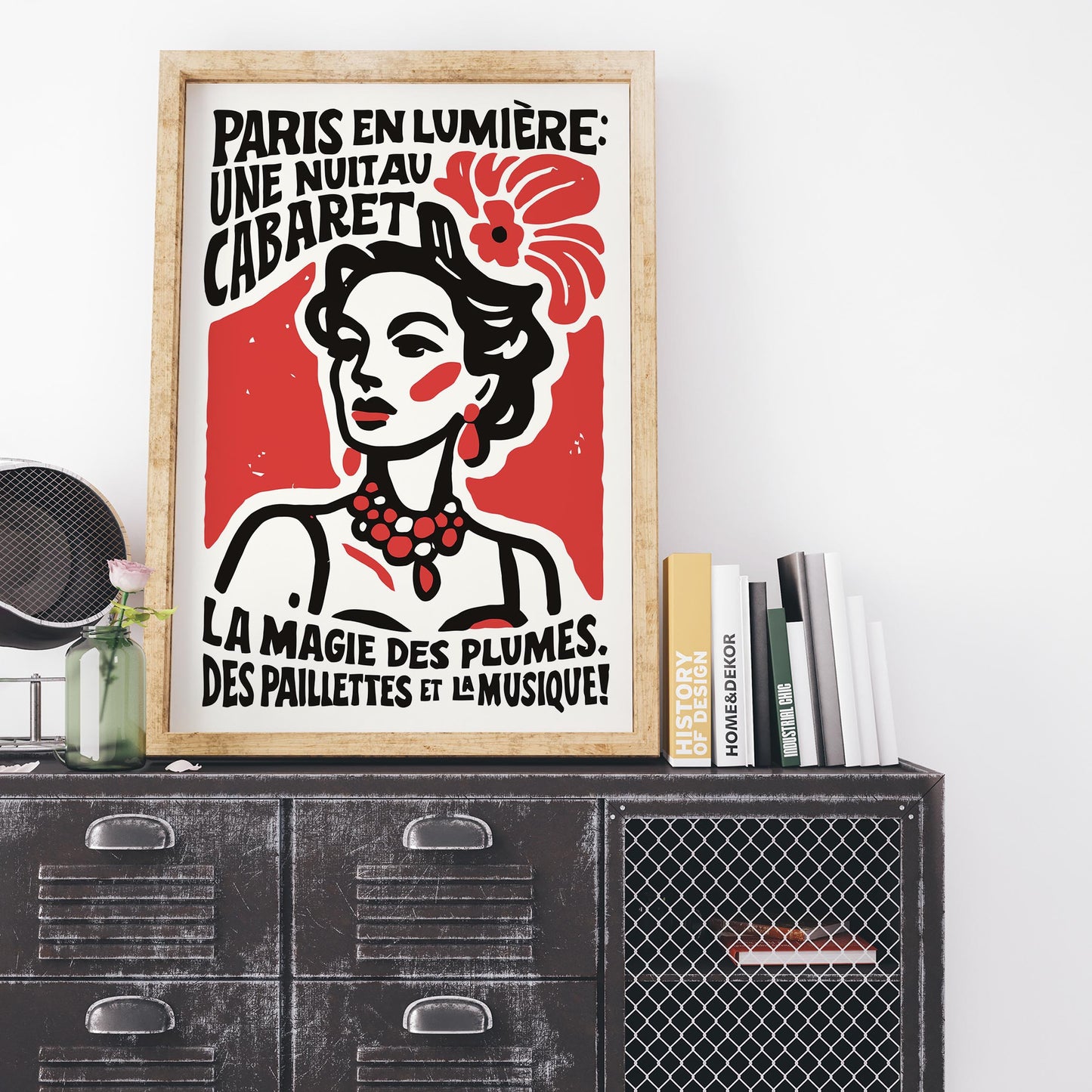 Paris Cabaret Night Poster