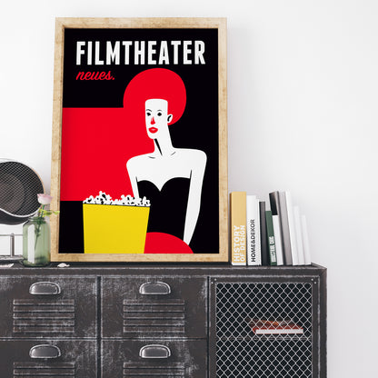 Filmtheater Neues Vintage Cinema Poster