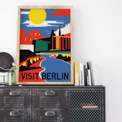 Minimalist Berlin Travel Poster