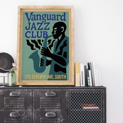 Vintage Jazz Club Wall Art