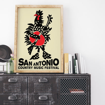 San Antonio Music Festival Poster Print