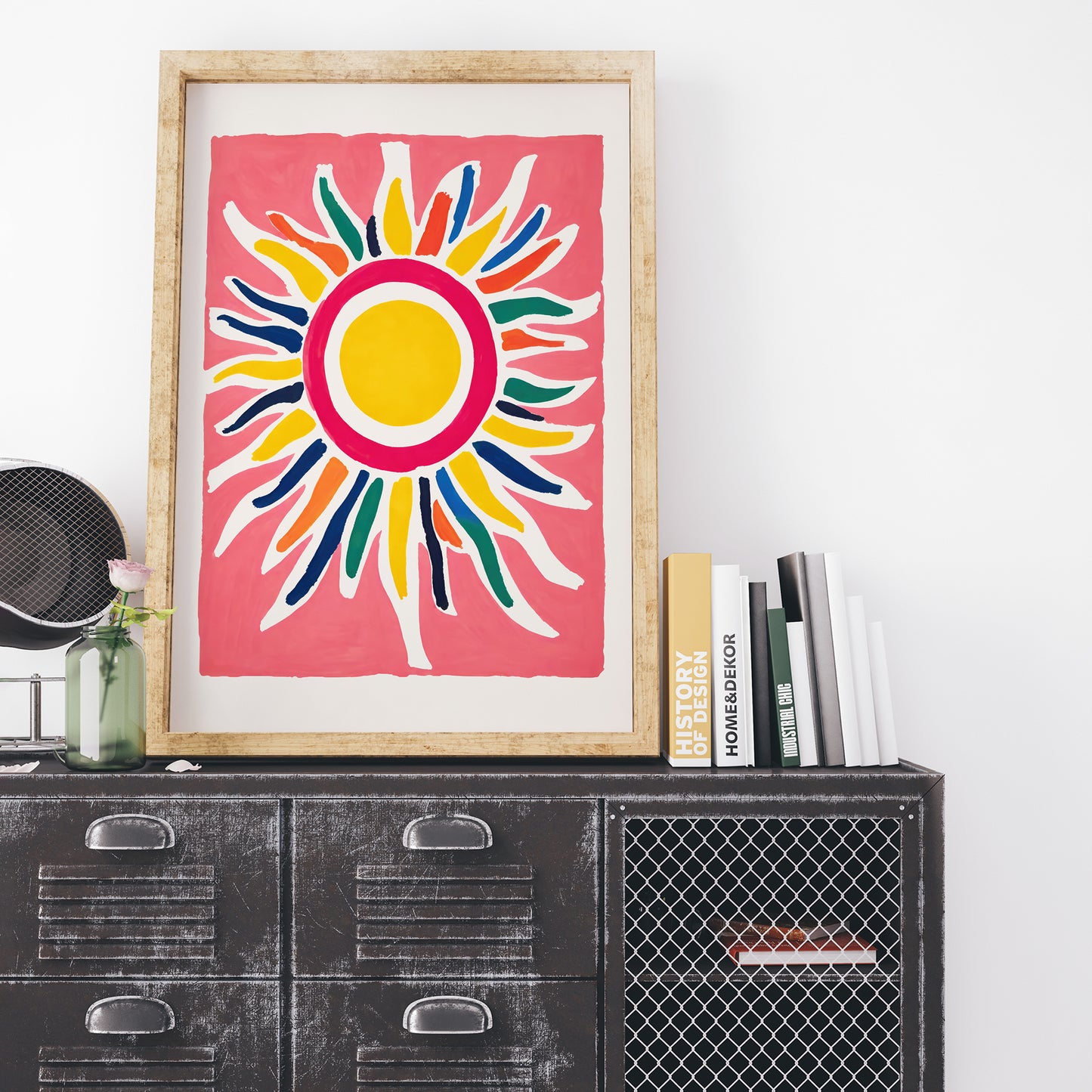 Mid-Century Sun Art Print