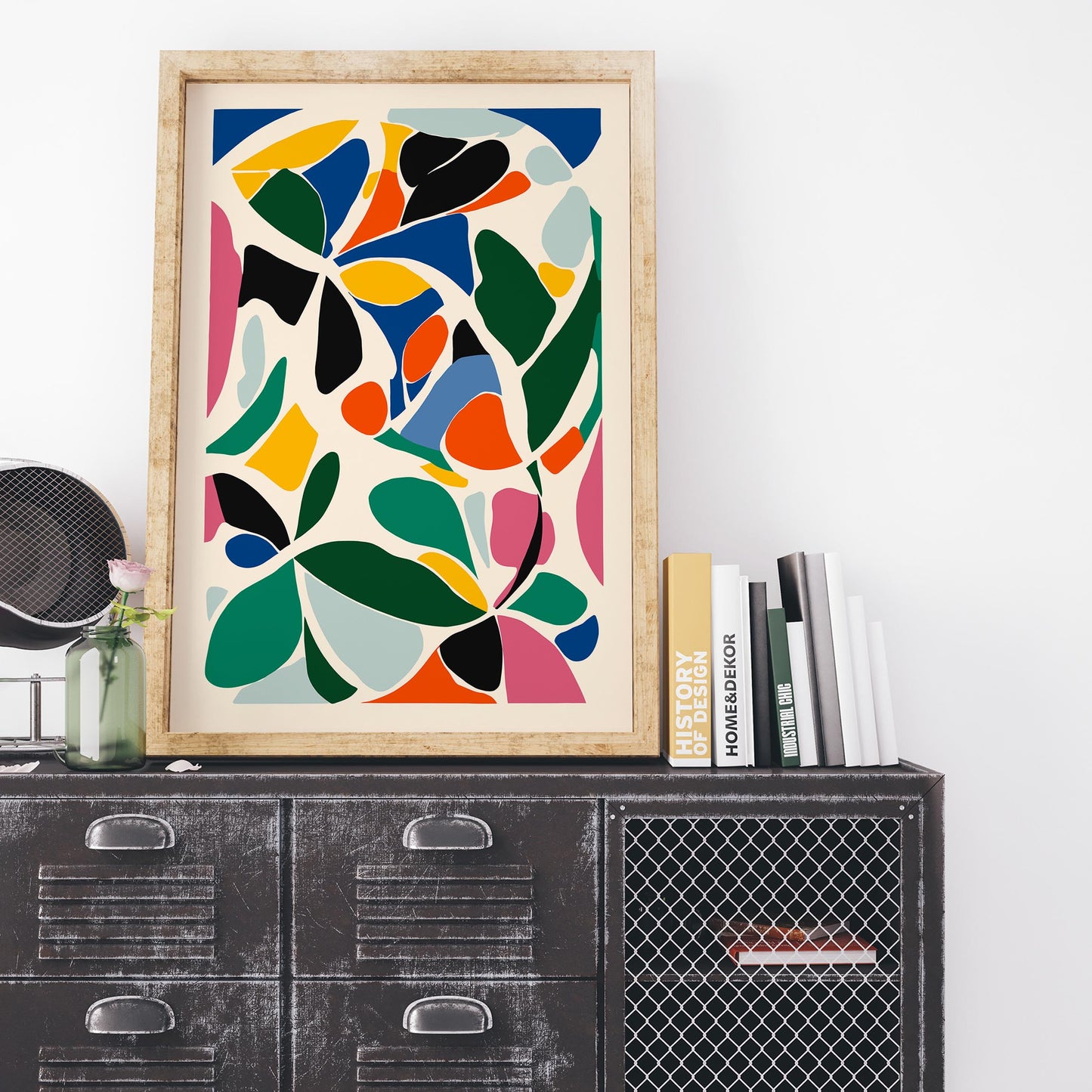Colorful Cut Outs Abstract Wall Art