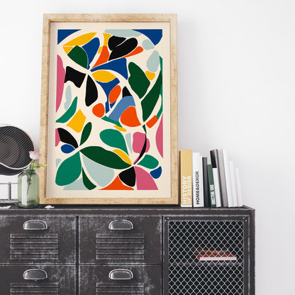 Colorful Cut Outs Abstract Wall Art