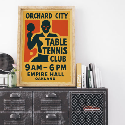 Orchard Table Tennis Poster