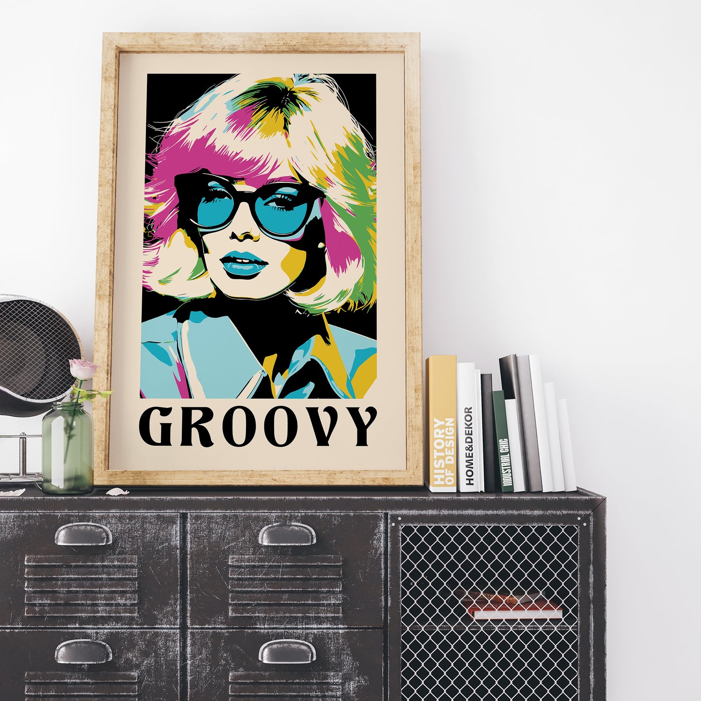 Groovy Pop Art Woman Wall Art