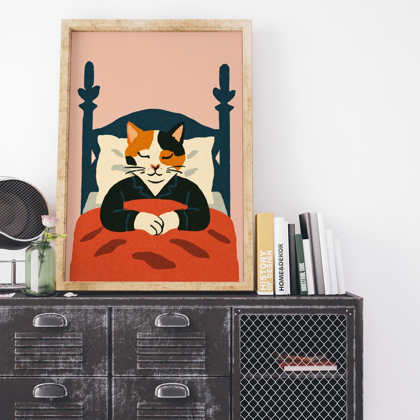 Sleeping Cat Poster Print
