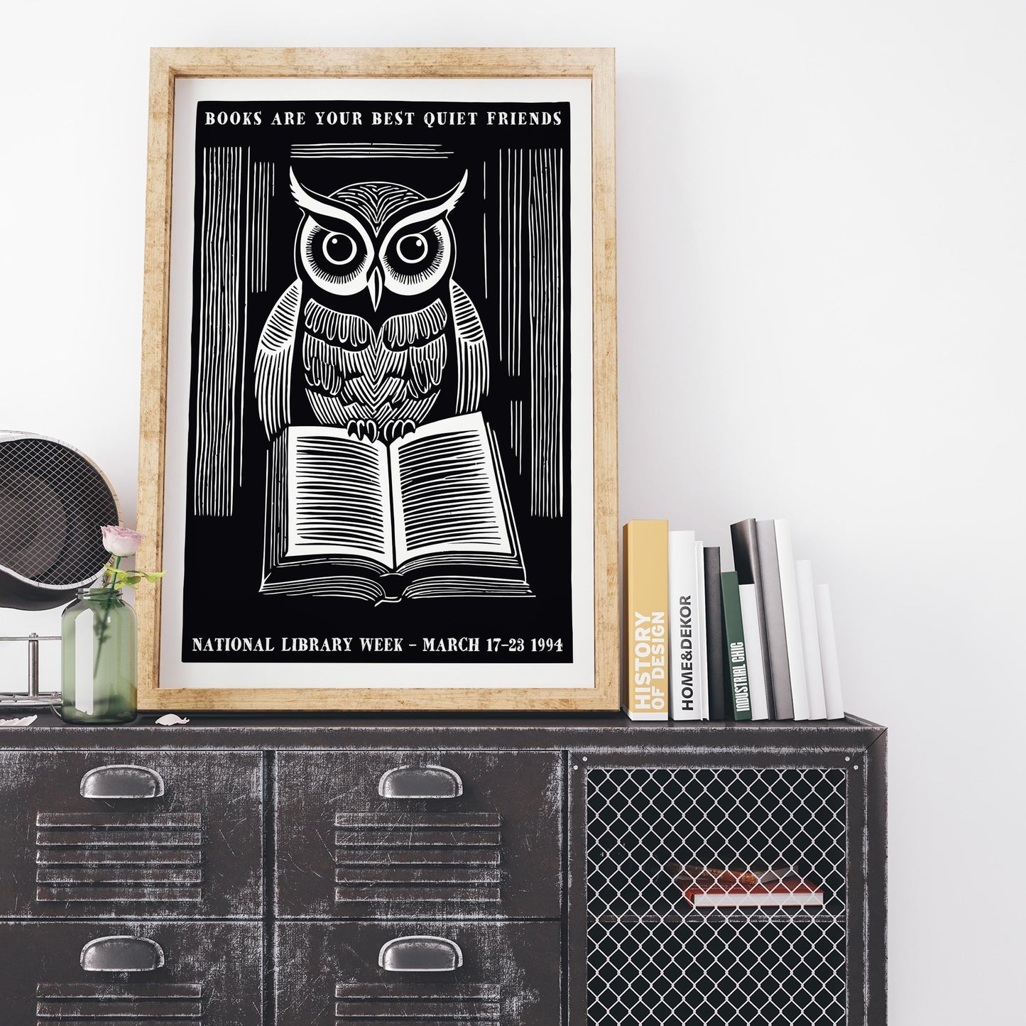 National Library Week Owl Poster