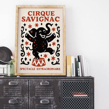 Cirque Savignac Circus Art Print