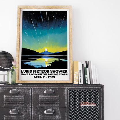Meteor Shower Night Print