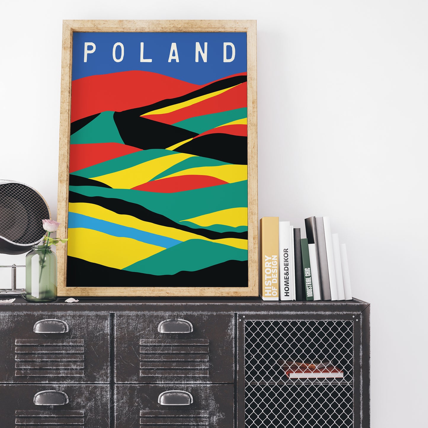 Poland - Minimal Landscape Poster