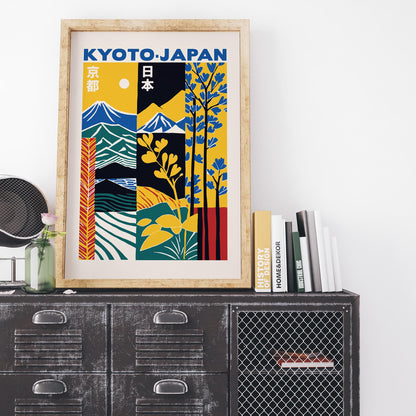 Kyoto Japan Travel Art Print Poster