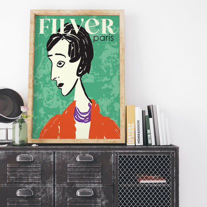 Filver Paris Fashion Retro Poster