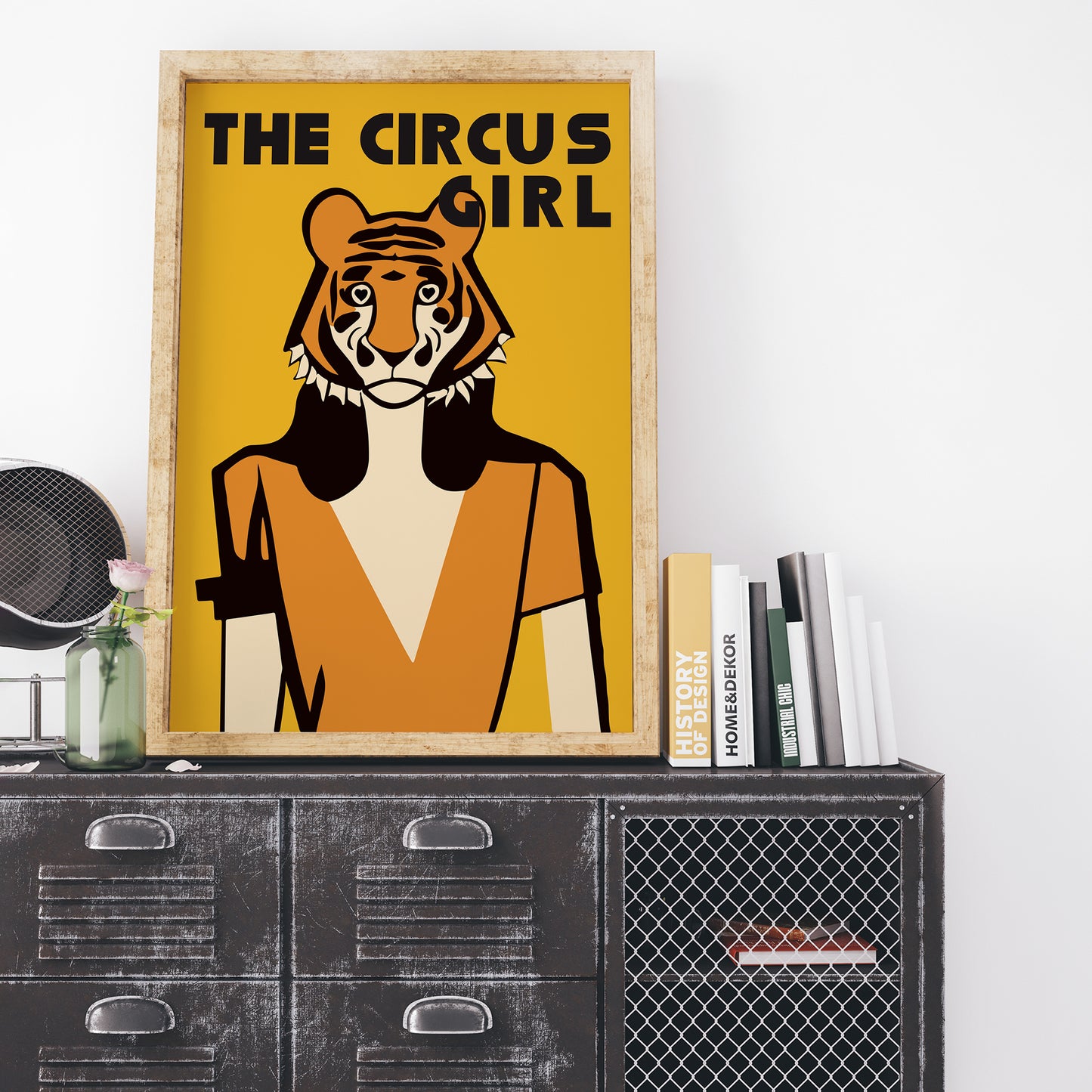 The Circus Girl Yellow Poster