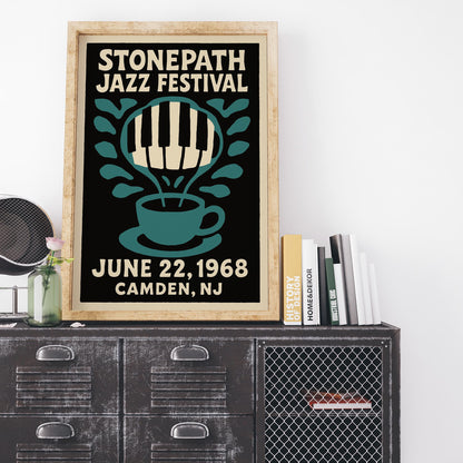 NJ 1968 Jazz Festival Poster Print