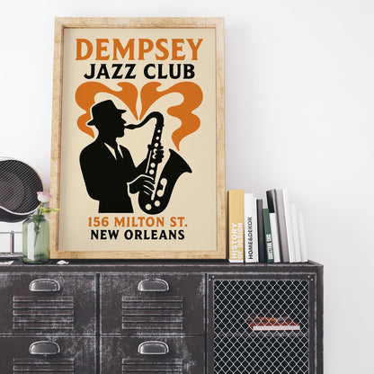 New Orleans Jazz Poster - Vintage Music Wall Art