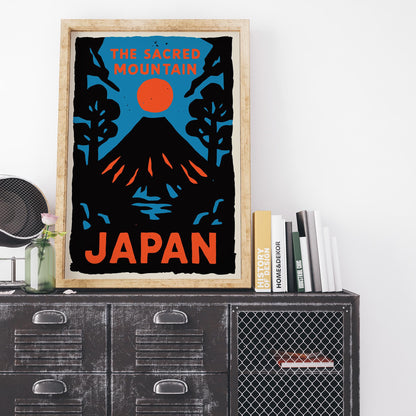 Sacred Mountain Japan Poster