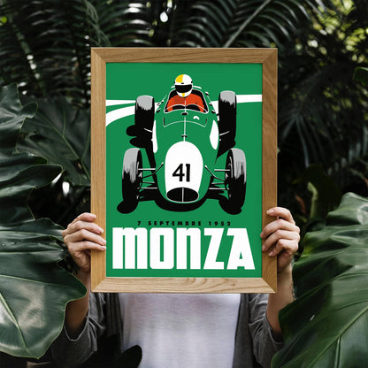 Monza - 1952 Vintage Racing Poster
