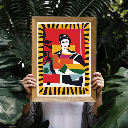 Colorful Geometric Figure Wall Art Print