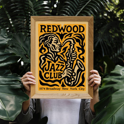 Redwood Jazz Club Poster