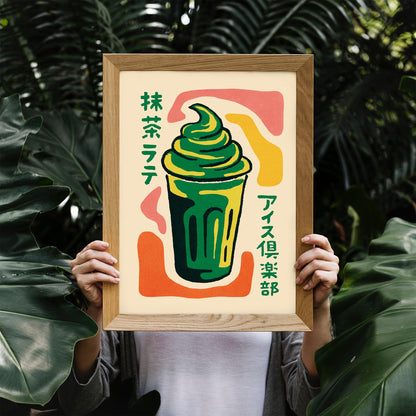 Matcha Latte Poster Print