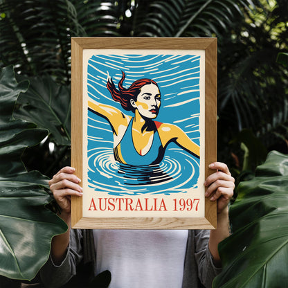 Australia 1997 Swim Poster