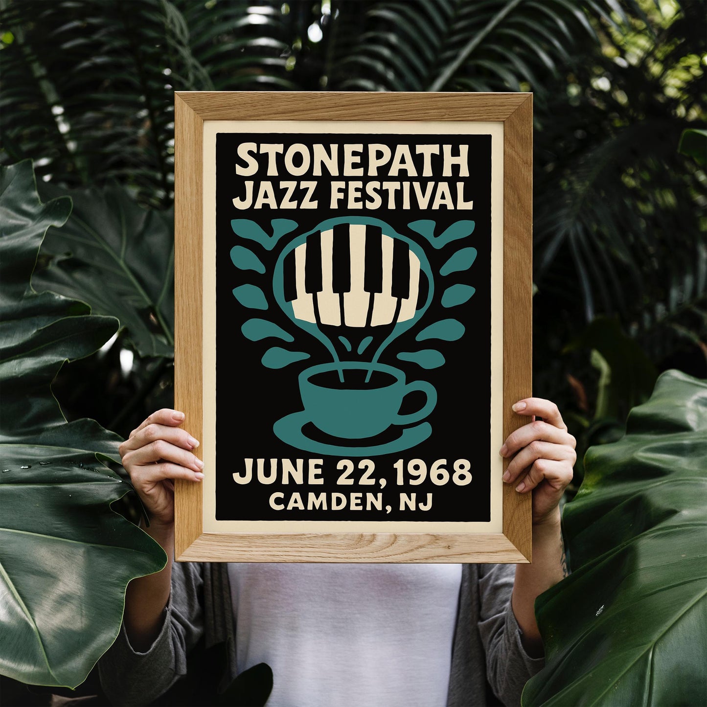NJ 1968 Jazz Festival Poster Print