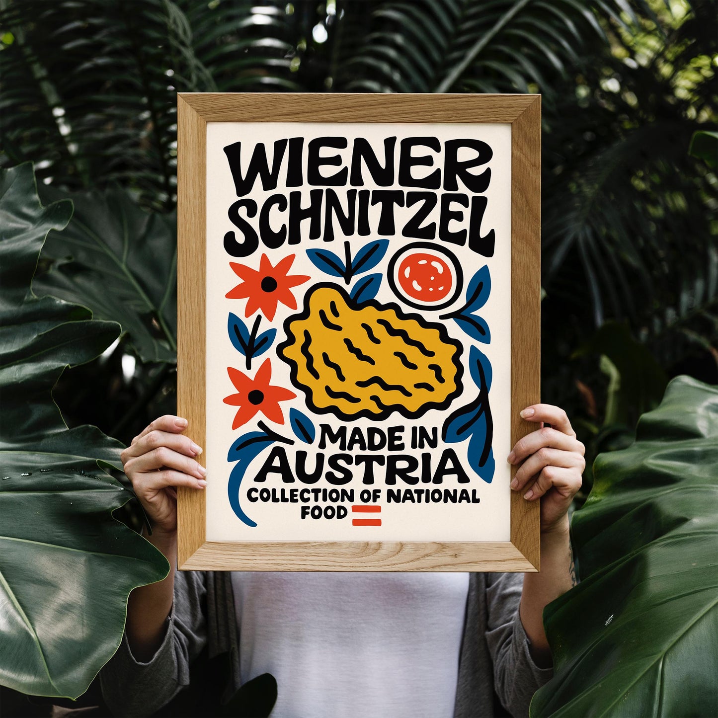 Wiener Schnitzel Austria Food Print