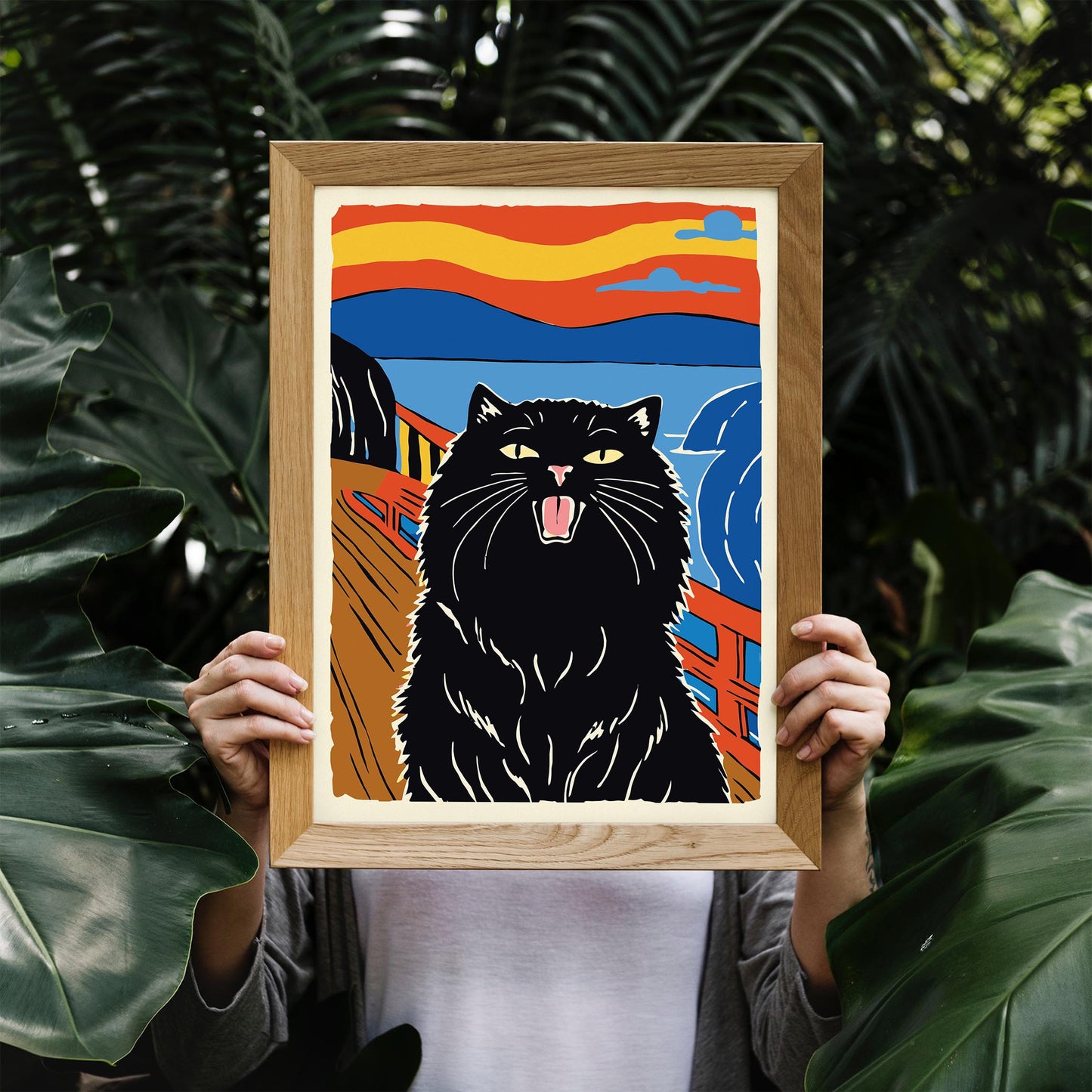 Screaming Cat Wall Art