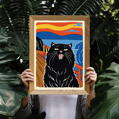 Screaming Cat Wall Art