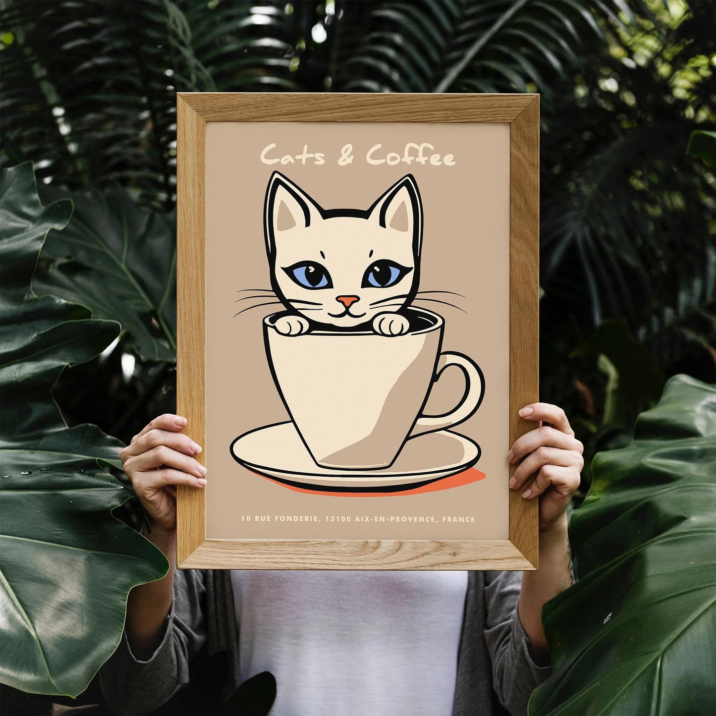Cats & Coffee Kitchen Poster - HypeSheriff