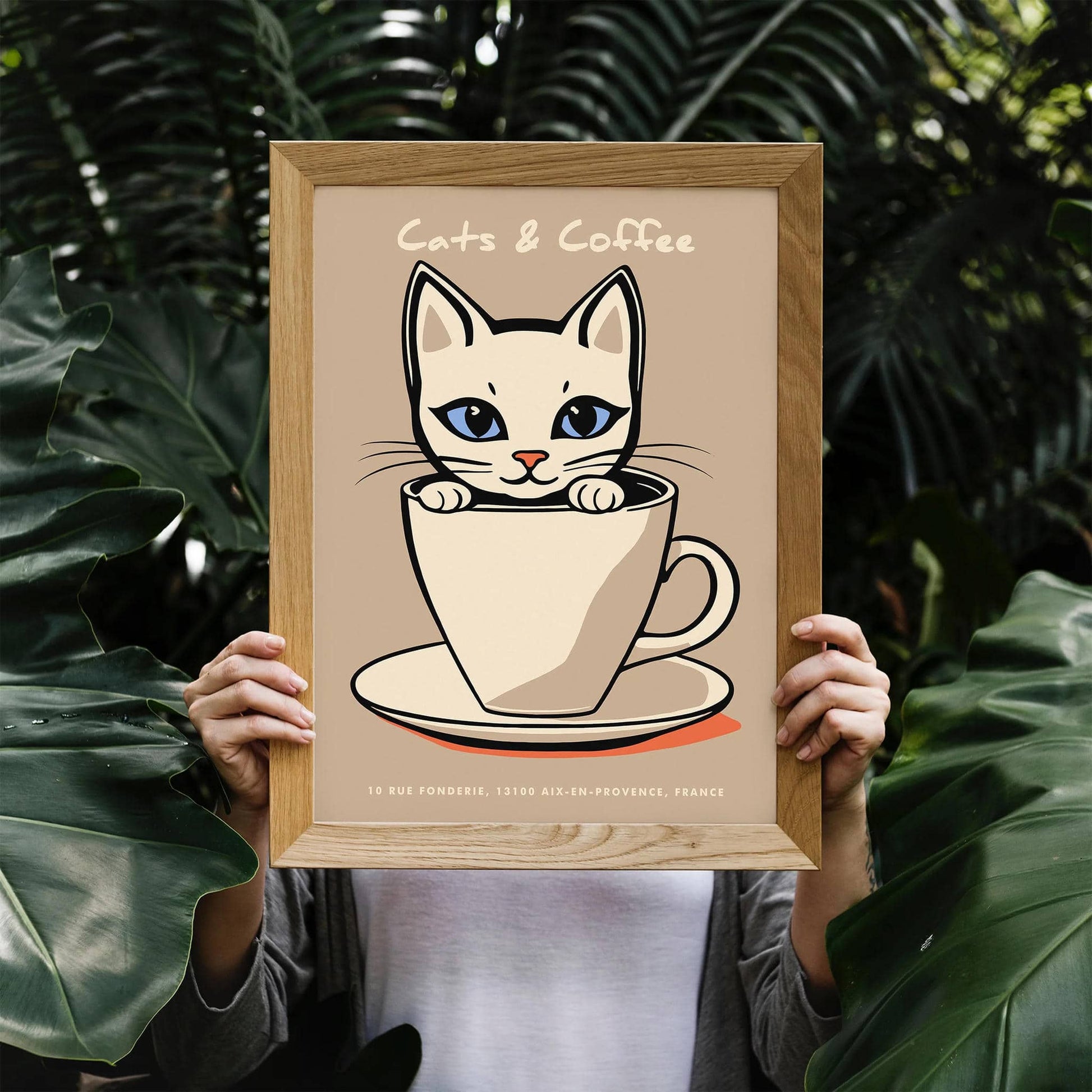 Cats & Coffee Kitchen Poster - HypeSheriff