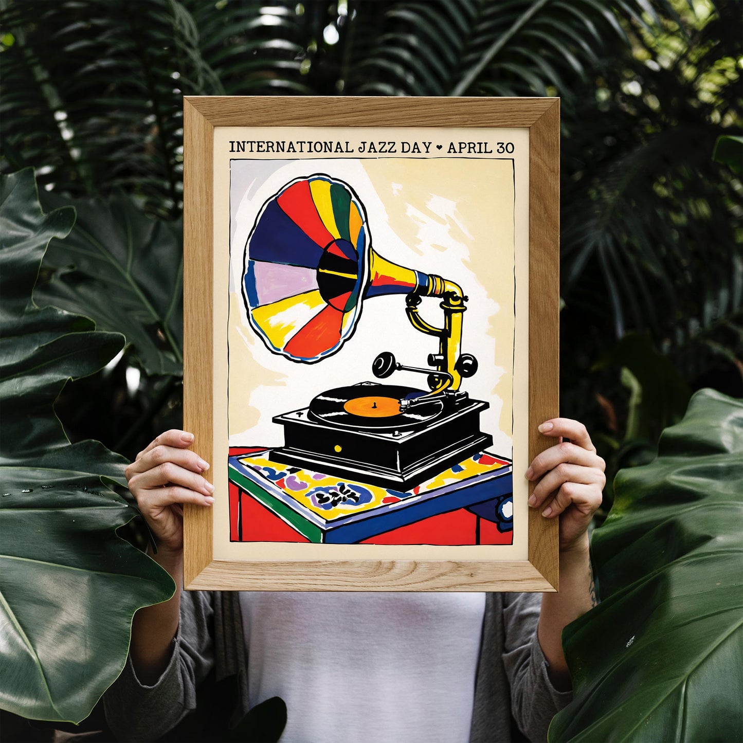 International Jazz Day Gramophone Poster