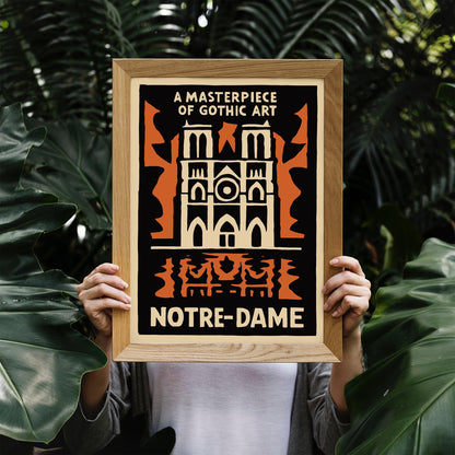 Notre Dame Gothic Art Print