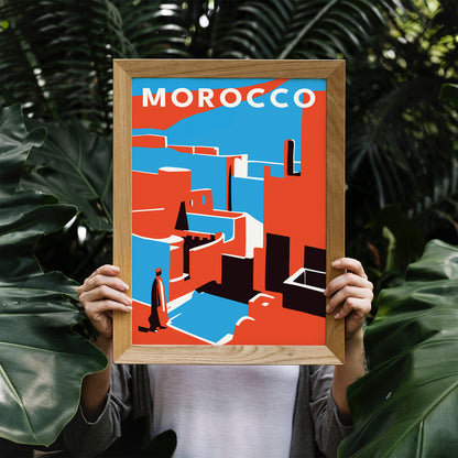 Morocco Minimal Travel Poster