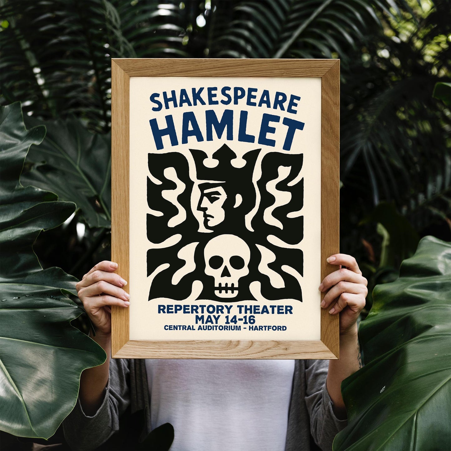 Hamlet Skull Poster Print