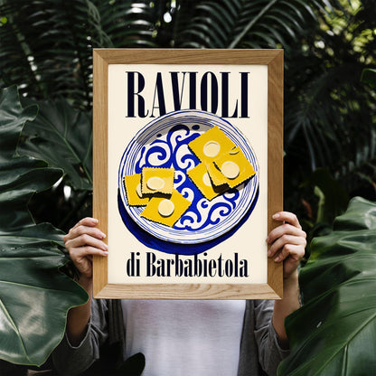 Ravioli Italian Food Poster