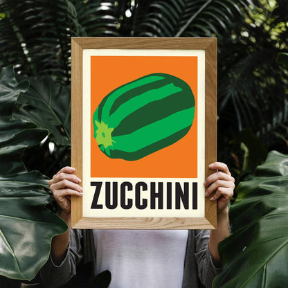 Minimalist Zucchini Poster