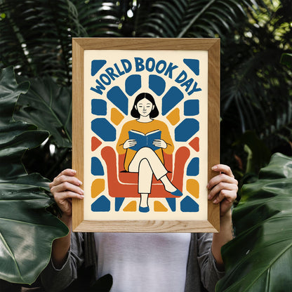 Book Day Abstract Print