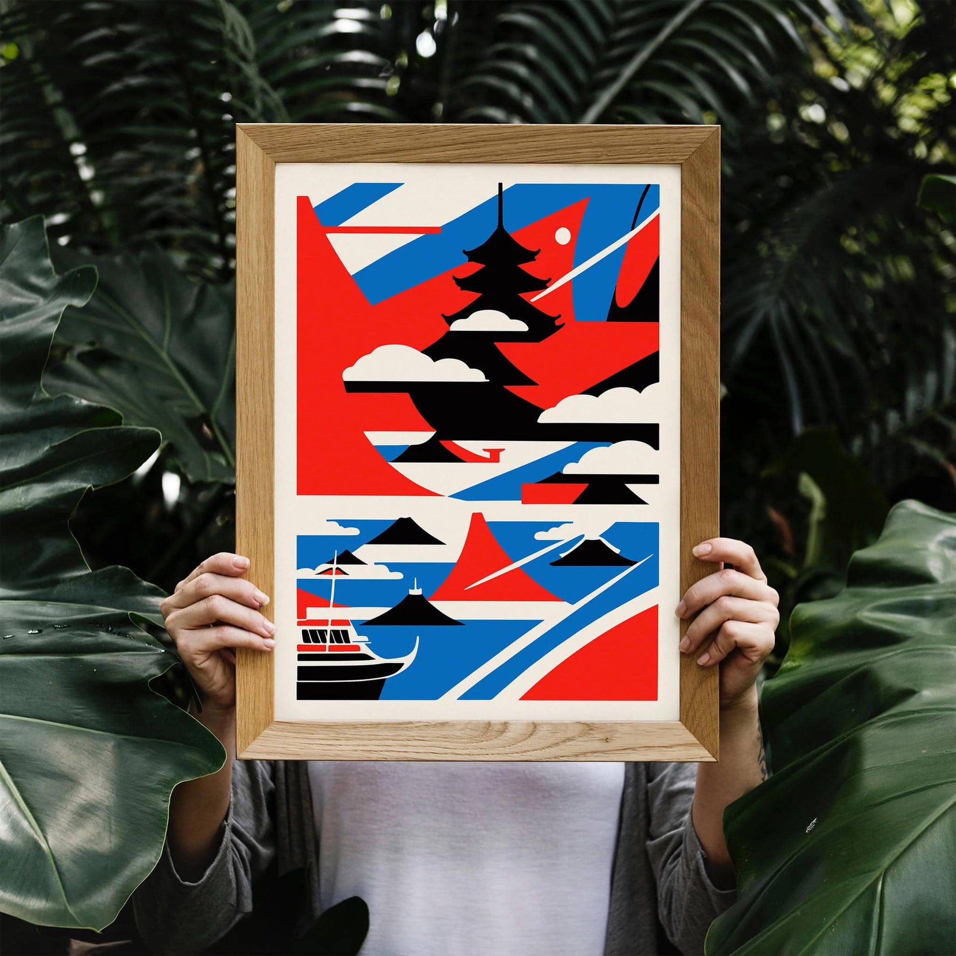Japanese Geometric Poster - HypeSheriff