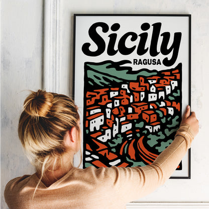 Sicily Ragusa Poster